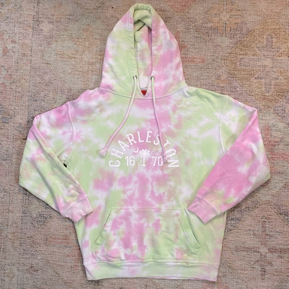 Basix of America Women’s Tie Dyed Pullover Charleston Hooded Sweatshirt